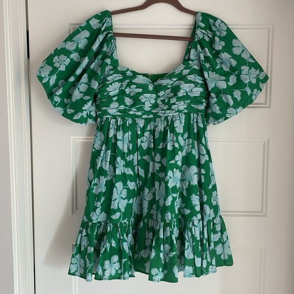 NEW AMUR Martine Floral Tropical Mini‎ Dress Size 4 - Picture 4 of 16